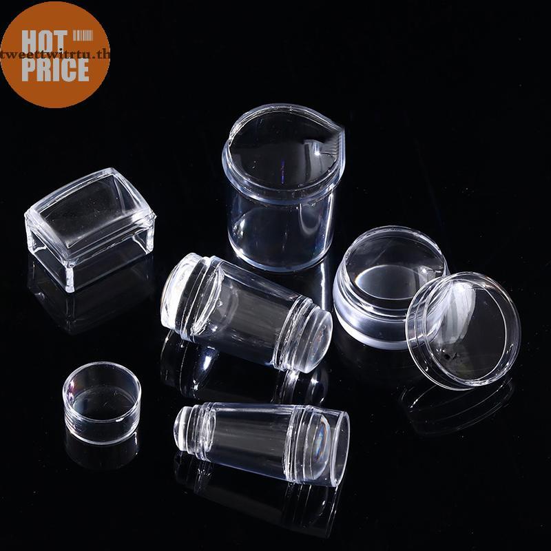 TRTU ซิลิโคนโปร่งใสเล็บชุดปั๊มฝรั่งเศสสําหรับเล็บแผ่นแสตมป์ภาษาโปลิชคําแม่แบบซีล Stamper Scraper TH - รูปที่ 3