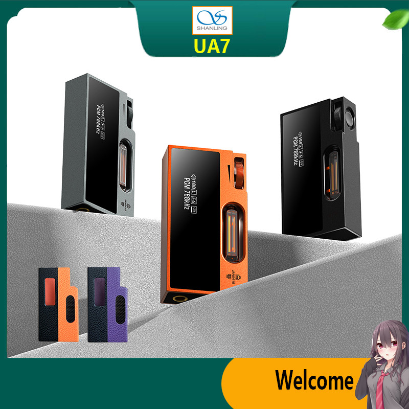 Shanling UA7 แบบพกพา USB DAC และเครื่องขยายเสียงหูฟังถอดรหัส Hifi 4.4 มม. ทรานซิสเตอร์เครื่องเล่นเสี