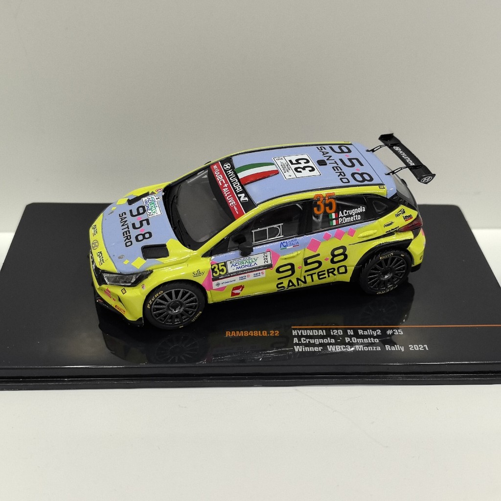 IXO 1/43 HYUNDAI I20 N #35 2021 Hyundai Racing Model Alloy จัดส่งฟรี SF Land Transport 3d