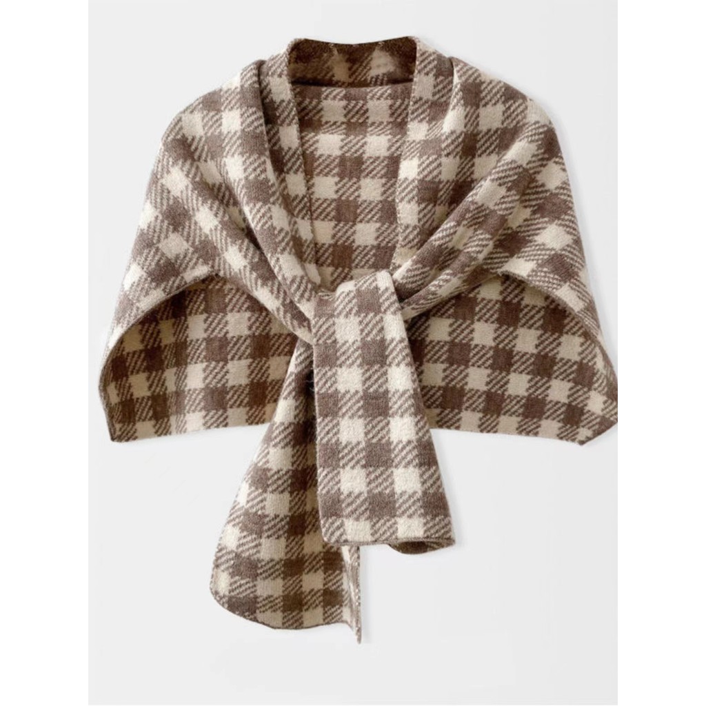 ผ้าคลุมไหล่ระดับไฮเอนด์ พันคอแบบใหม่ สำหรับฤดูใบไม้ร่วงและฤดูหนาว Mink Happy Me PWZ7