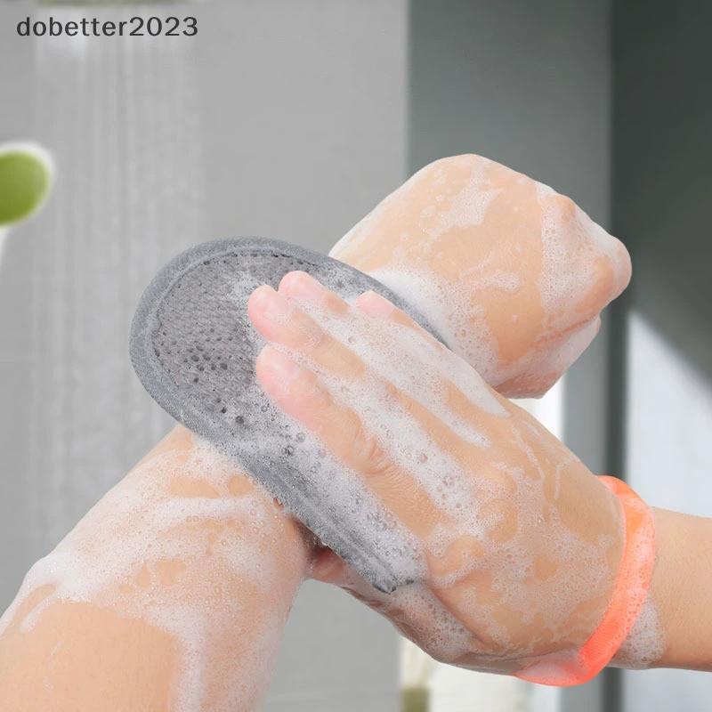 [DB] Bath Cleanser Foaming Net Double-Sided Soap Bag Body Exfoliating Scrubber Sponges Bathroom Mesh Soap Pocket TH