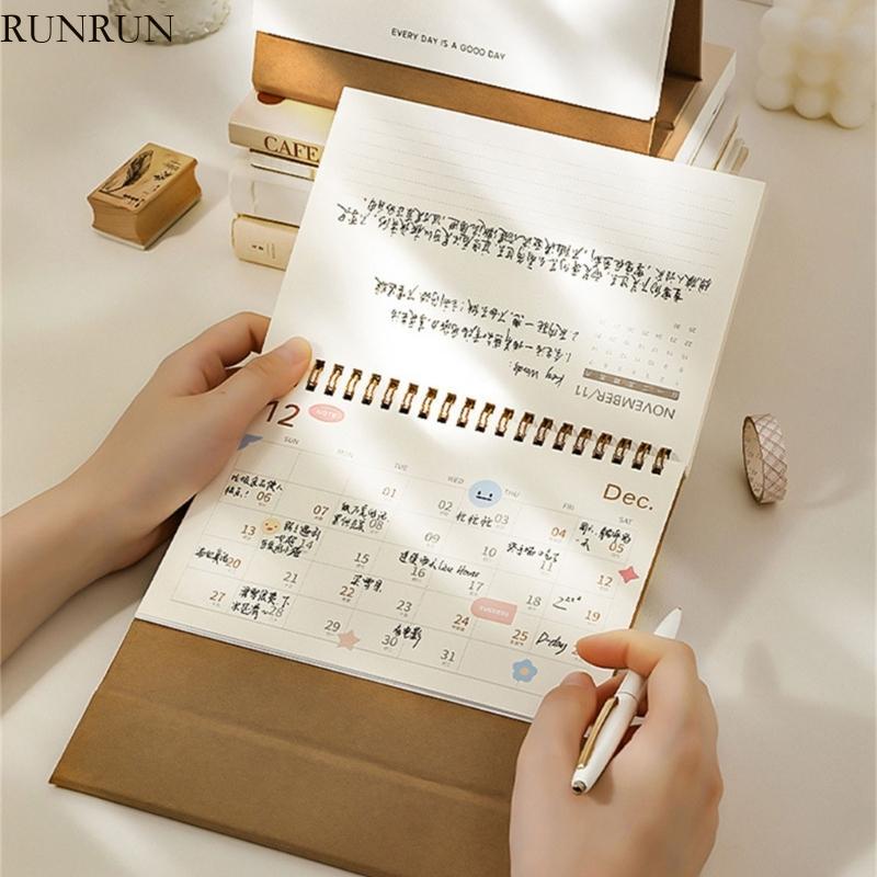 RUN ขนาดใหญ่ 2026 ตารางปฏิทินเขียน Pad 16 เดือน Runs จาก Sep 2025 ถึง Dec 2026 ตารางปฏิทิน Planner ส