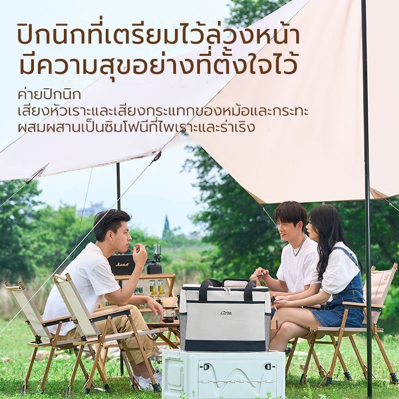 ถุงเก็บความร้อน กระเป๋าใส่ของร้อน-เย็น กระเป๋าใส่กล่องข้าว กระเป๋าเก็บอุณภูมิกลางแจ้ง ถุงเก็บความร้อนด้านในกันน้ำ - รูปที่ 6