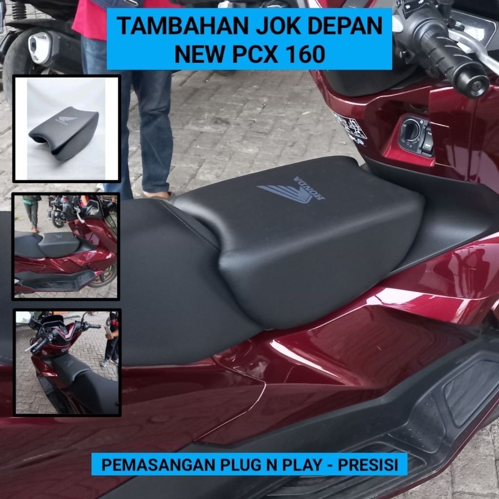 เบาะพีซีเอ็กซ์ | เบาะหน้าเพิ่มเติม ใหม่ PCX 160 ABS CBS - PCX 160 Roadsync Jumbo โฟมนุ่มหนา / เบาะหน