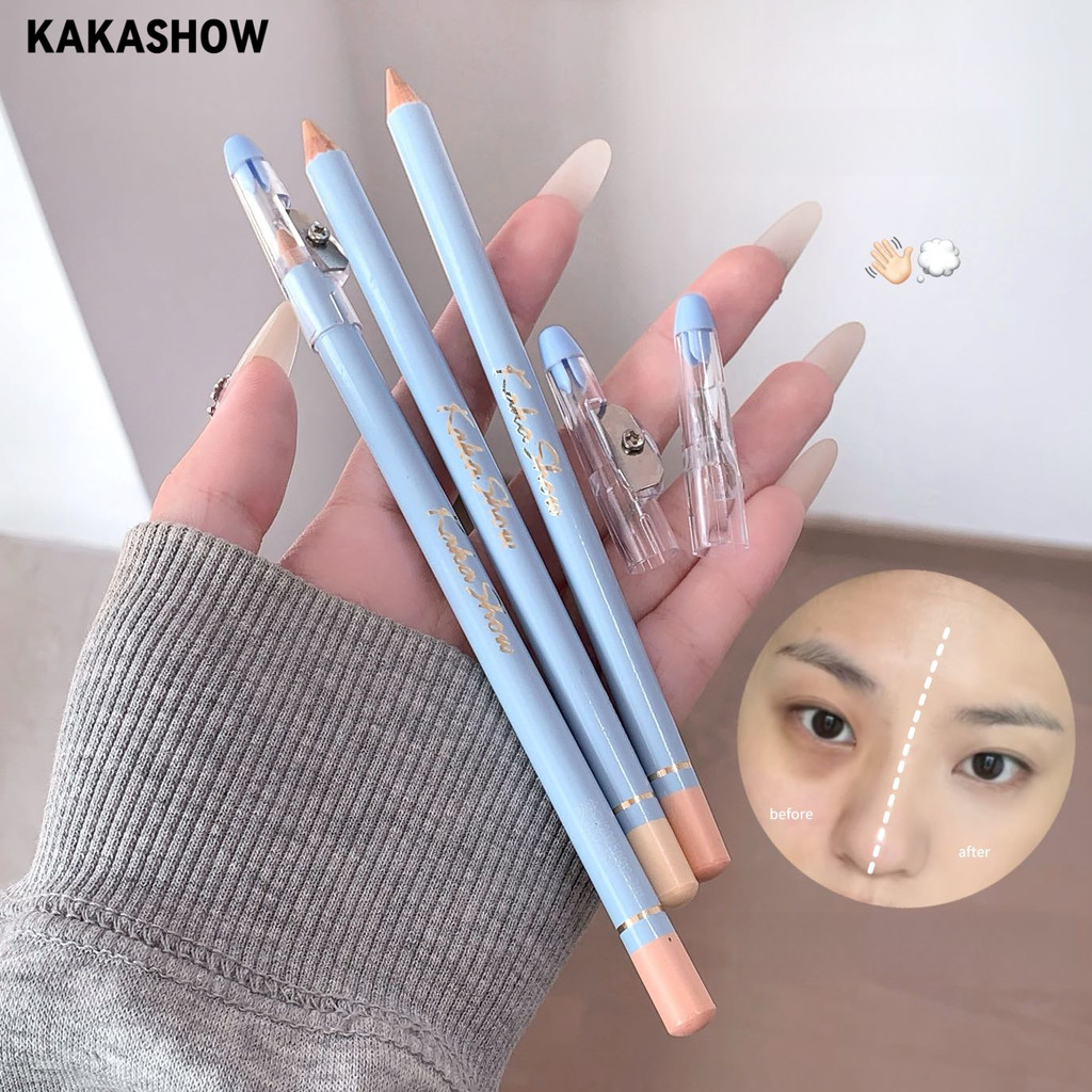 KAKASHOW คอนซีลเลอร์ Has Its Own ดินสอเหลาโกหก Silkworm ดินสอคอนซีลเลอร์วางเพื่อปกปิดจุดสิว Black Ci