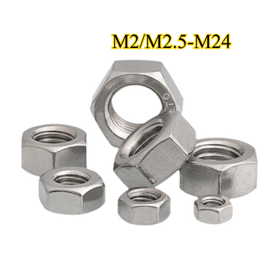 316 น็อตหกเหลี่ยมสแตนเลส M2/M2.5-M24 (lrd-ly)