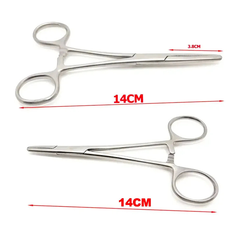 Hemostatic Forceps Stainless Steel Surgical Needle Holder Forceps, Hemostatic Clamp Tool Handle Need