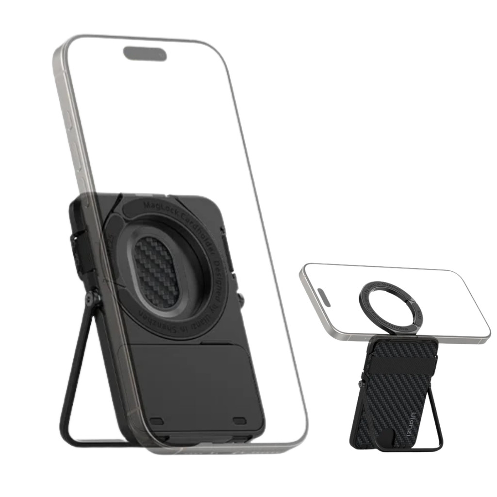 Ulanzi ML25 MagLock Cardholder ช่องใส่บัตร กระเป๋าใสบัตร ติดหลังสมาร์ทโฟน แบบแม่เหล็ก มีขาตั้งในตัว