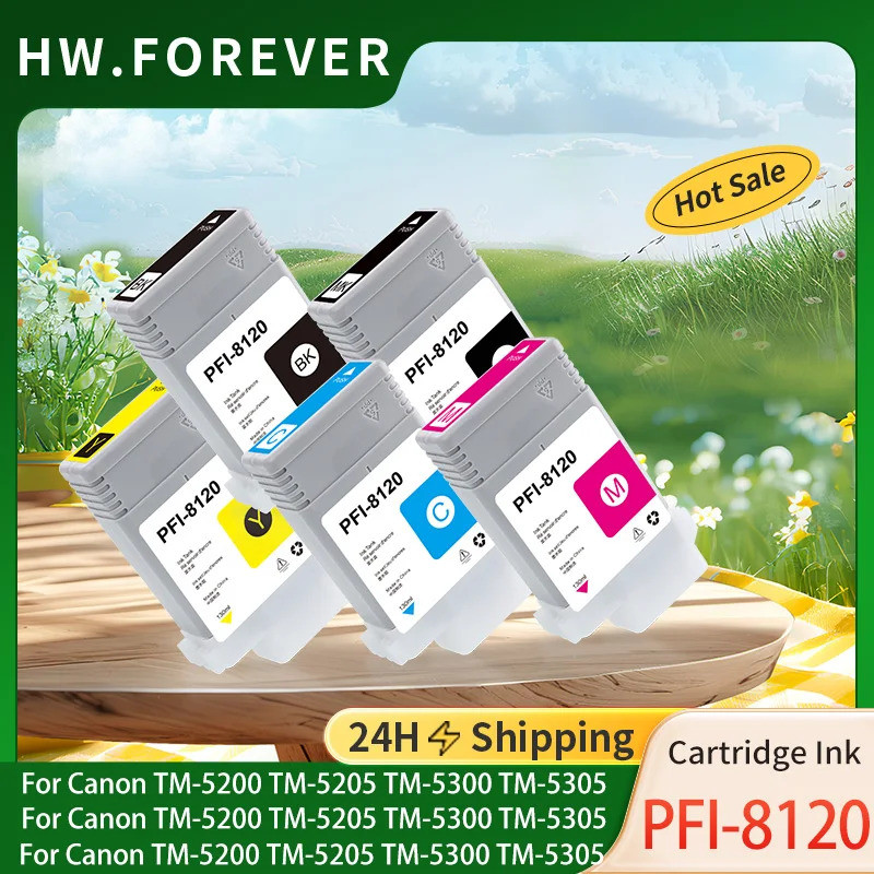 8120 Pfi-8120 ตลับหมึกสําหรับ Canon Imageprograf Tm5200 Tm5205 Tm5250 Tm5300 Tm5305 Gp5200 Gp5300 ถั