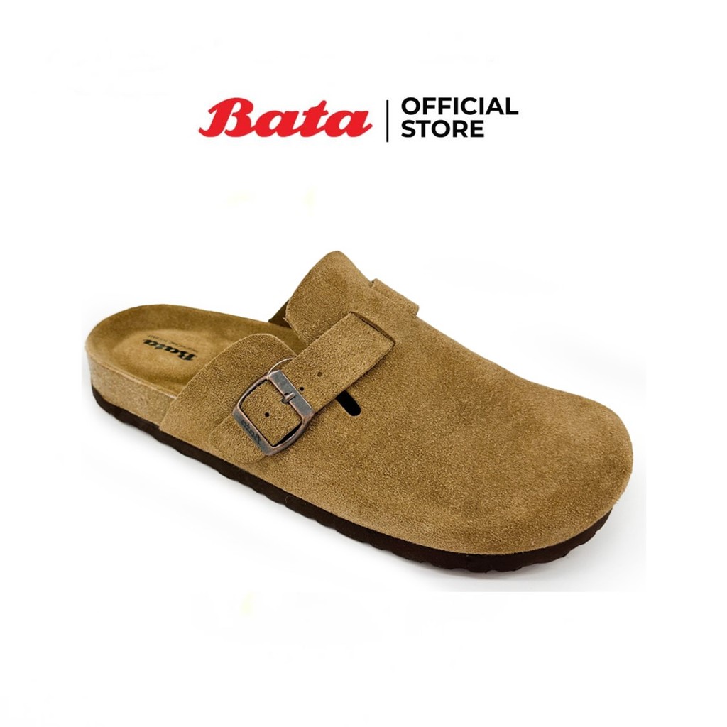 Bata บาจา รองเท้าแบบสวมเปิดส้น สำหรับผู้ชาย รุ่น  PACO-LEA  สีเทา 8312177 สีน้ำตาล 8313177