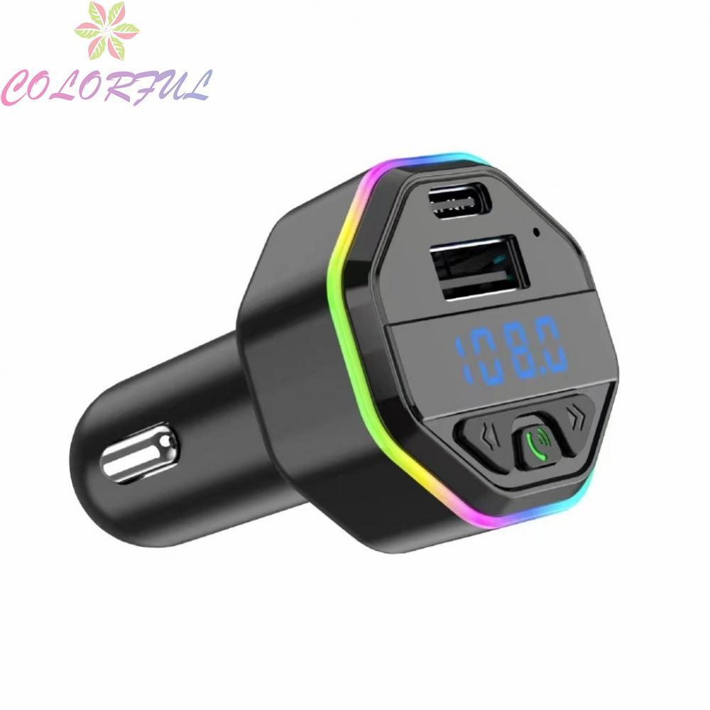 เครื่องส่งสัญญาณ FM ในรถยนต์ไร้สาย 52 บลูทูธ Dual USB 31A เครื่องเล่นเพลงชาร์จเร็ว