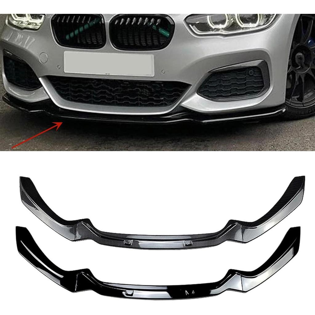 สำหรับ BMW 1-Series F20 F21 2015 ~ 2019 118i 120i M135i M140i M ประสิทธิภาพกันชนหน้าแยกริมฝีปากรถกระ