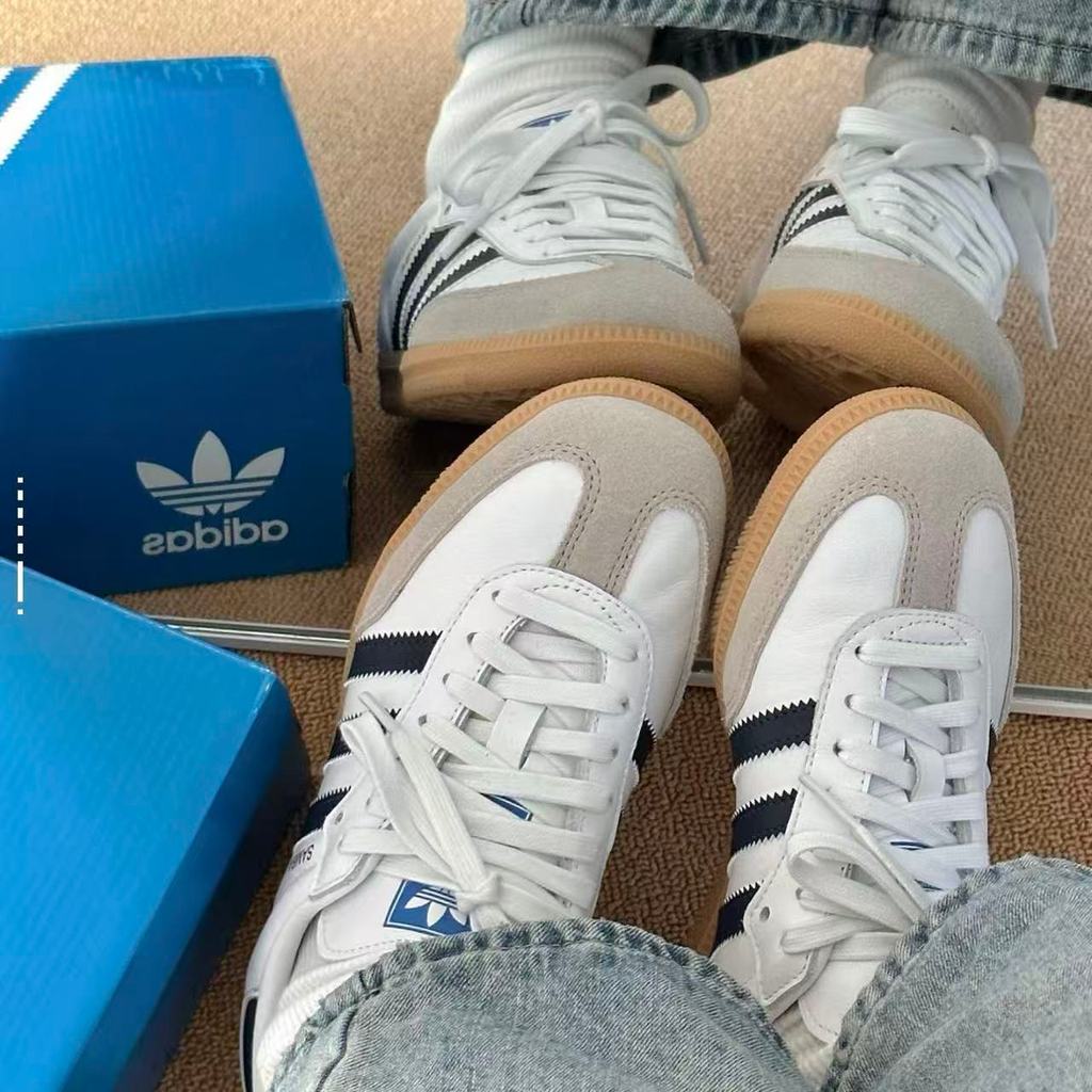 （ของแท้ 100 %）adidas originals samba OG IF3814 สีขาว รองเท้าลำลอง