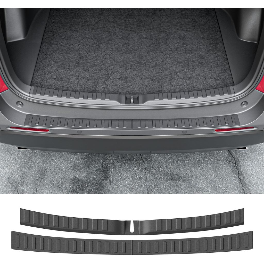 Powoq 2PCS ด้านหลังกันชนใช้งานร่วมกับ 2019-2025 Toyota RAV4 Trunk Sill ฝาครอบ Protector สําหรับ 2019