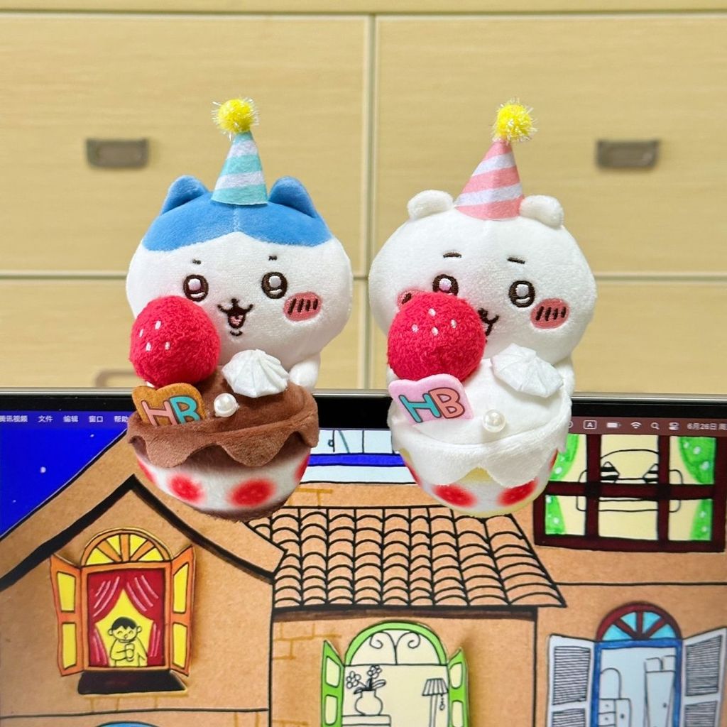 2025 สินค้าใหม่ ญี่ปุ่นน่ารัก chikawa วันเกิดปาร์ตี้เค้ก chikawa chikawa chikawa ตุ๊กตาตุ๊กตาตุ๊กตาต