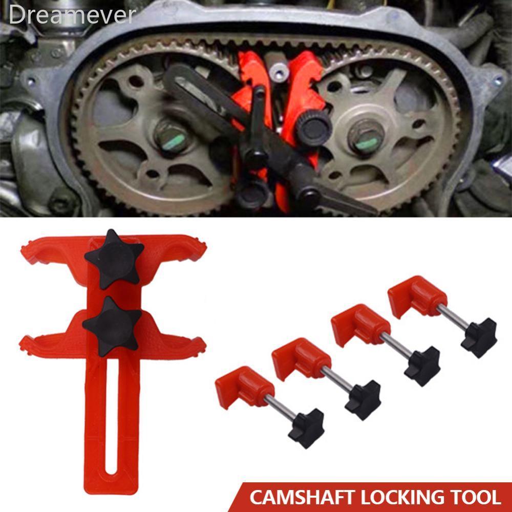 Dreamever 5pcs Universal Timing ล็อคเครื่องมือ Cam Cam Camshaft ล็อคผู้ถือคู่/เดี่ยว Camshaft Retain
