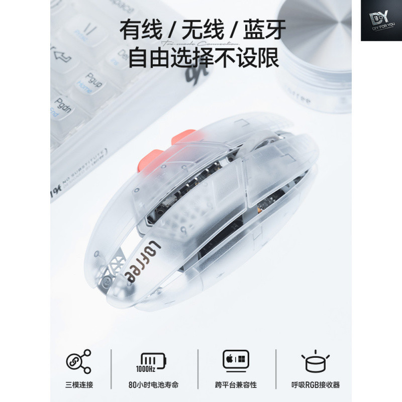DIY FOR YOU เมาส์ wireless ergonomic mouse เมาส์สําหรับเล่นเกมเกมเล่นเกมไร้สายโดยเฉพาะ 3950 น้ําหนัก