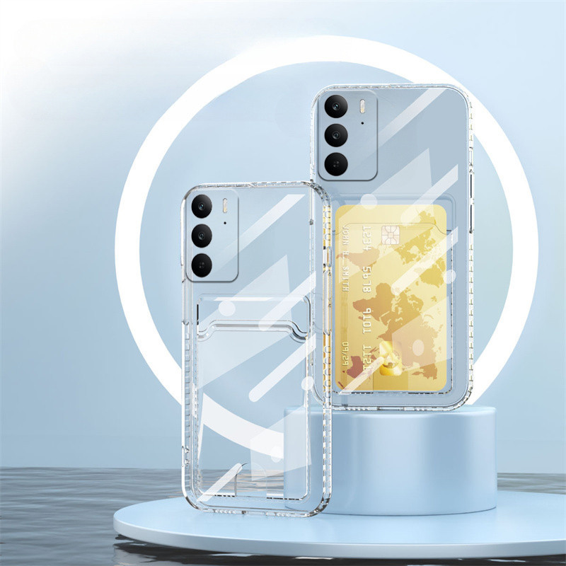 CASE REALME C71, C75, C75X CASE CARD CLEAR TRANSPARENT SOFT SLOT CARD / WALLET CASE