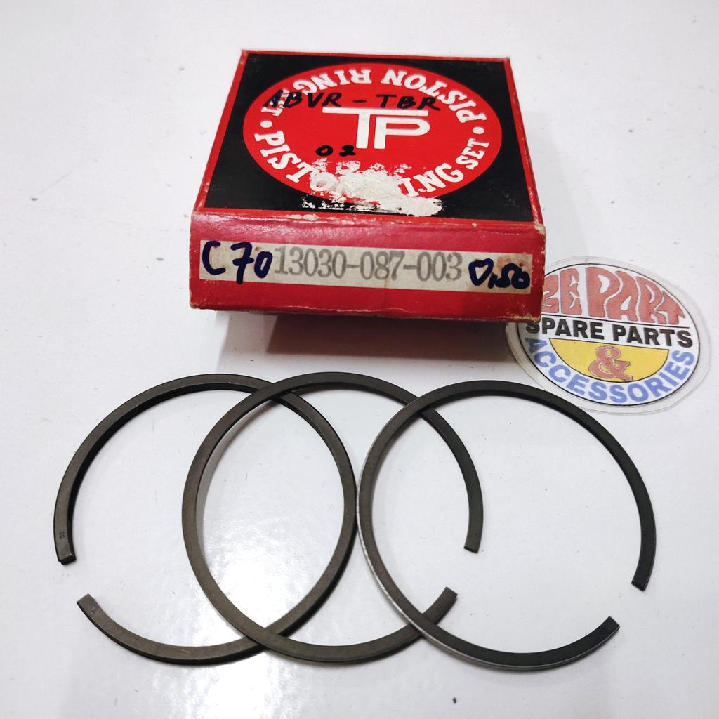 [3E Parts & Acc] Ring seher C70 MK2 MK3 087 Os 50 แหวนลูกสูบ seker Honda C70 ขนาด 50 Rare Item