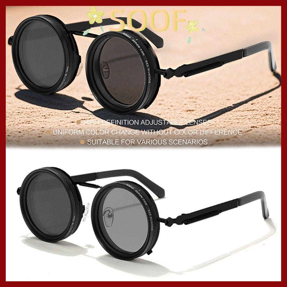 แว่นกันแดดโพลาไรซ์ ลดแสงปรับได้ 9 ระดับ UV400 เหมาะสำหรับการขับรถและการแต่งตัวแนวแฟชั่น