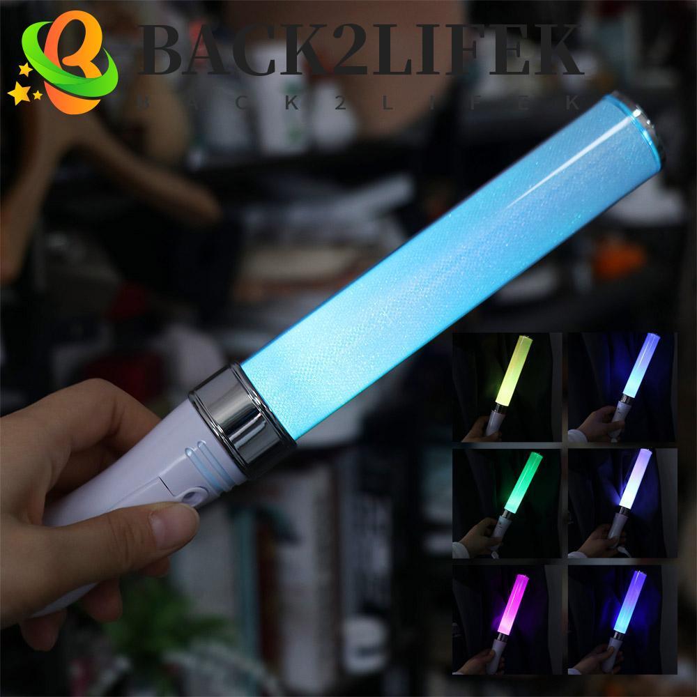 BACK2LIFEK แท่งเรืองแสง, แท่งไฟ LED แบบพกพาที่สร้างสรรค์, อุปกรณ์ปาร์ตี้สีสันสดใส 15 สีแท่งกระพริบสลับได้งานแต่งงานฉลอง