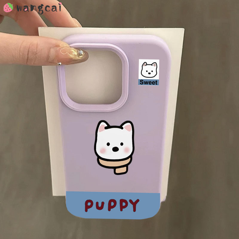 เข้ากันได้กับ OPPO Reno 14 13 11 9 Pro 8Z 7Z 8 7 Lite 5G เคสโทรศัพท์น่ารักการ์ตูนผ้าพันคอ Westie สุนัข Puppy Simple Frosted กันกระแทกปลอกนุ่มกรณีฝาครอบ