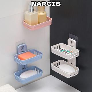 กล่องสบู่ นาร์ซิส,ที่วางจัดเก็บยืนถาดเดี่ยวสองชั้นจานสบู่,สร…