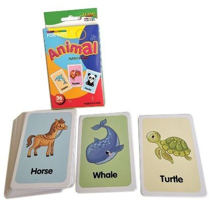 🔥 ส่งด่วน 🔥 บัตรคำ แฟลชการ์ด Flash card พิมพ์หน้า+หลัง ของเล่นเด็ก