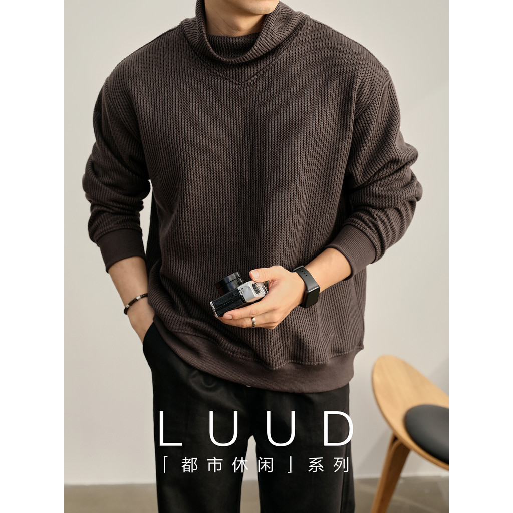 LUUD Old Money สไตล์หลวมสำหรับผู้ชาย เสื้อแจ๊คการ์ดพิลาแคโร่หนัก 550g เสื้อกันหนาวฤดูหนาว
