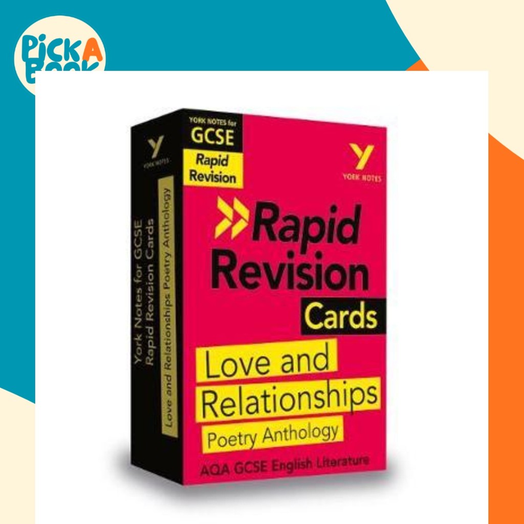 York Notes สําหรับ AQA GCSE (9-1) การ์ด Revision Rapid: รักและความสัมพันธ์ AQA Poet by Lucy Toop (ฉบ