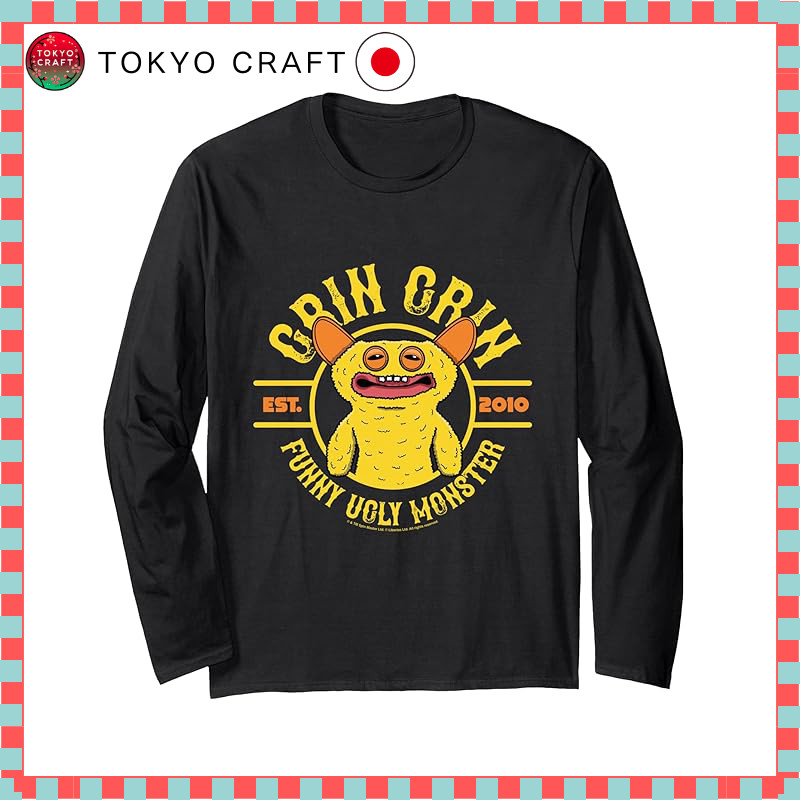 Fugler Green Green Originals Funny Ugly Monsters Long Sleeve T-Shirt
