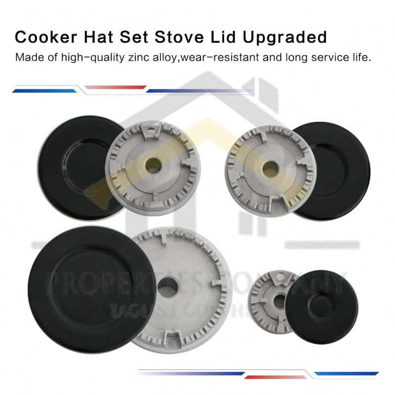 Universal Burner หมวกชุดหม้อหุงข้าวเตาอบ Hob เตาแก๊ส Crown Flame Cap Cover