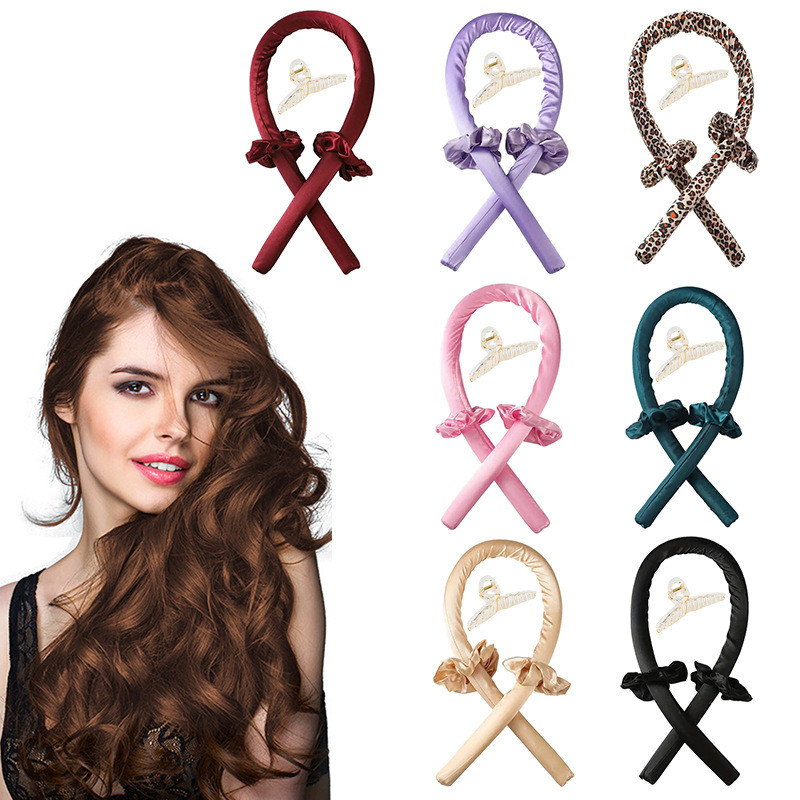 1ชิ้นสาวผ้าฝ้ายขี้เกียจความร้อนตนเองม้วนผมทําผมร้านทําผมจัดแต่งทรงผมม้วนคลื่นดัดผมปุยม้วนเครื่องมือทําผม