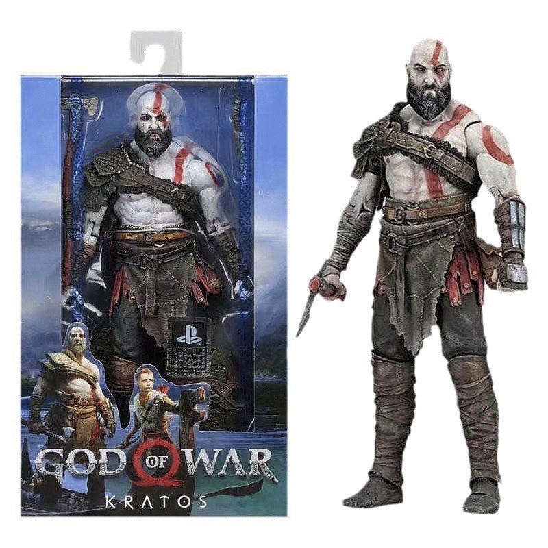 NECA God of War 4 Kratos Kratos God of War23cm โมเดลฟิกเกอร์ของเล่น