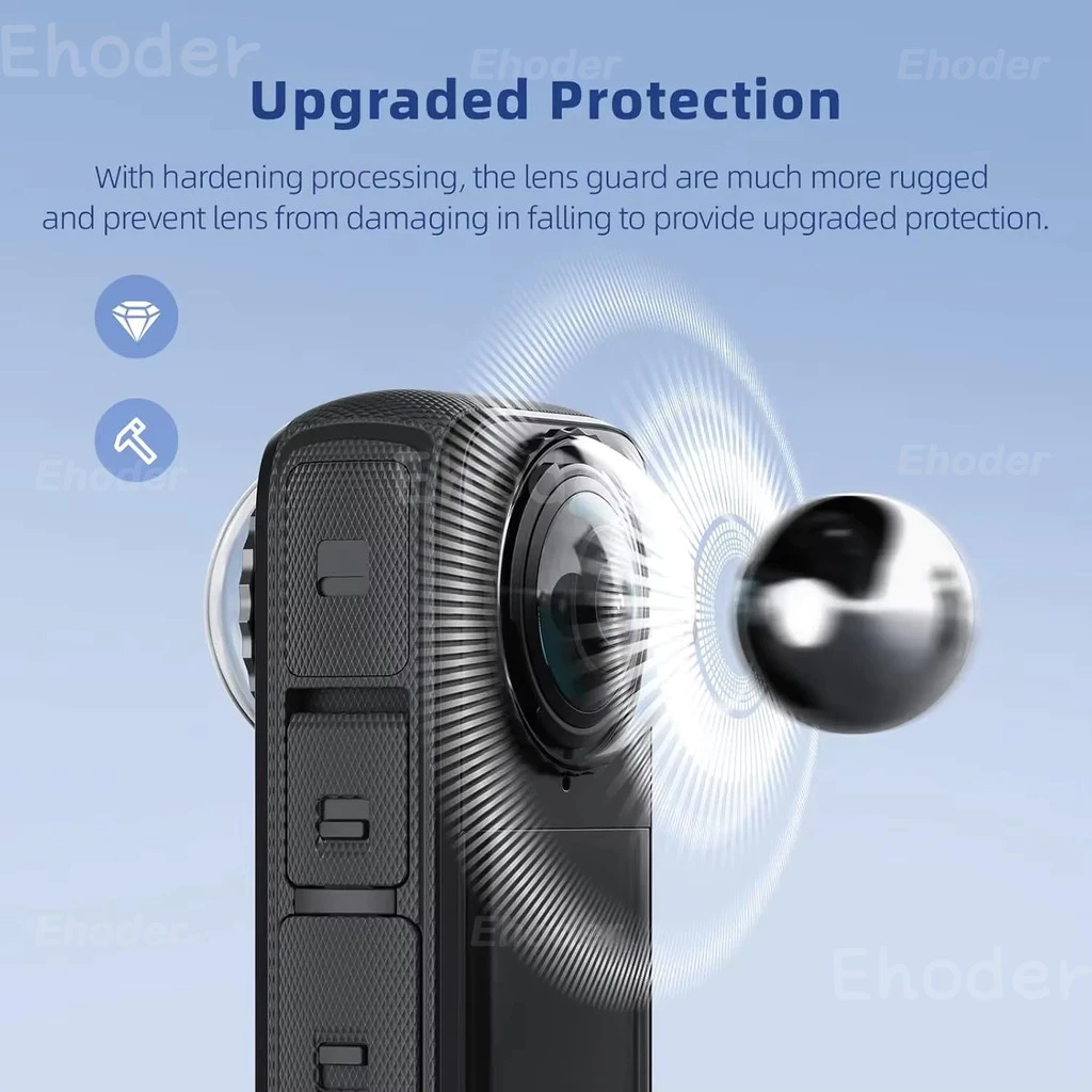 PC เลนส์ Guards Anti-Scratch ป้องกันหน้าจอสําหรับ Insta 360 X4Air X5 X4 X3 เลนส์กล้องฝาครอบไม่แก้วป้องกันฟิล์มสําหรับ Insta360X4Air Insta360X5/360X4/360X4/360X3 thumbnail 8