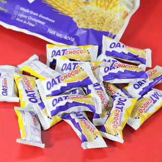 พร้อมส่งที่ไทย ขนมข้าวโอ้ต ข้าวโอ๊ตอัดแท่ง 400กรัม OAT CHOCO ขนมข้าวโอ้ต ธัญพืชอัดแท่ง เหมาะสำหรับคนรักสุขภาพ