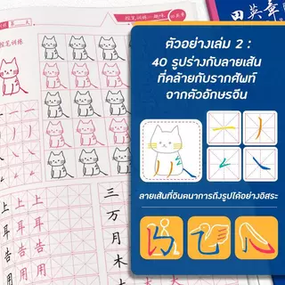 (4เล่ม) เซ็ทฝึกควบคุมปากกาแบบขั้นสูง แนะนำจากผู้เชี่ยวชาญ ฝึกควบคุมได้อย่างมั่นคง แถมปากกา2ชุด คัดแล้วคัดซ้ำได้อีก