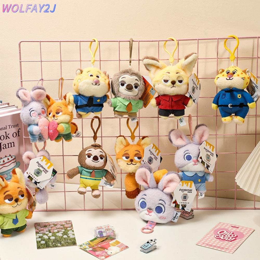จี้เป้สะพายหลัง WOLFAY2J พวงกุญแจ Judy Hopps & Nick Wilde จากเรื่อง Zootopia ขนาด 12 ซม.