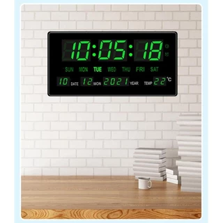 นาฬิกาดิจิตอล LED รุ่น แขวนติดผนัง Number ClockLED ขนาด 36x15x3CM พร้อมส่งฟรีหัวชาทและอะแดปเตอร์