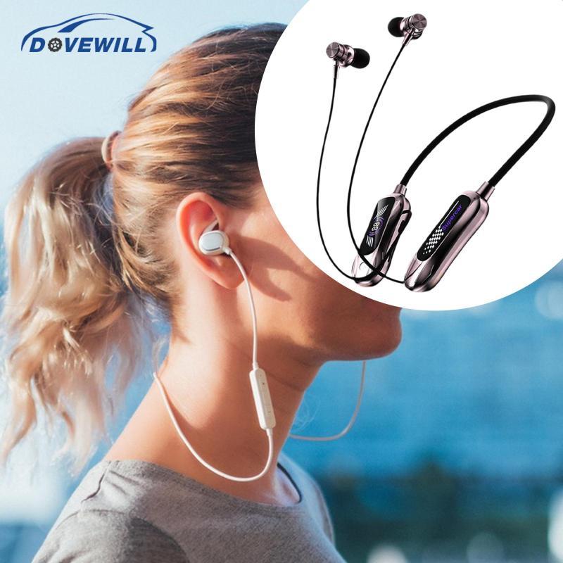 [Dovewill] ชุดหูฟังแบบคล้องคอไมค์สเตอริโอคอแขวนอุปกรณ์ Podcast หูฟังกีฬาสําหรับการปั่นจักรยานการประช