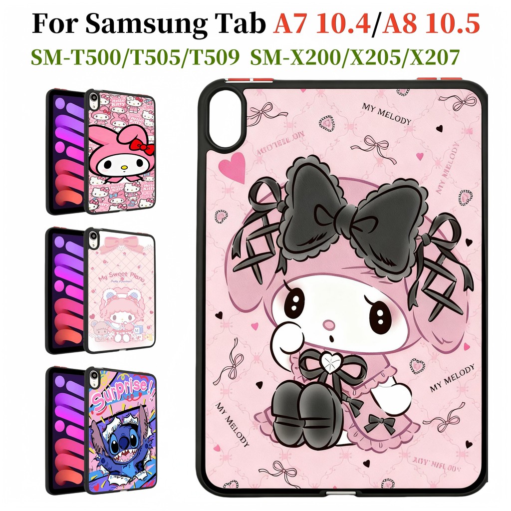 Melody สําหรับ Samsung Galaxy Tab A8 10.5 (2021) A7 10.4 2022 2020 คุณภาพสูง TPU กรณี SM-X200 X205 X