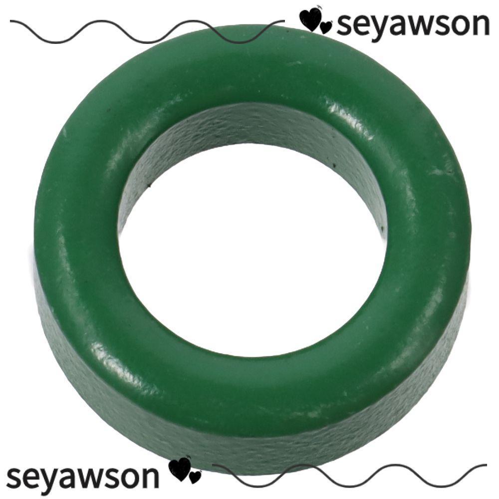 SEYAWSON Toroid Ferrite Core, Power Transformer 22mm x 14mm x 8mm, Metal Ferrite Chokes Ring สีเขียว
