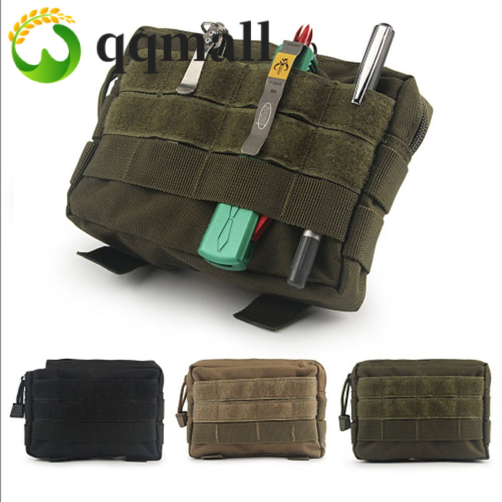 Qqmall กระเป๋าคาดเอว EDC อเนกประสงค์ แบบพกพา สําหรับเดินป่า ปีนเขา กลางแจ้ง