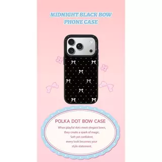CASEBANG - Polka Dot Bow เคสแม่เหล็ก ImagiSnap ถอดเปลี่ยนได้ กันตกทหาร รองรับ iPhone15-17