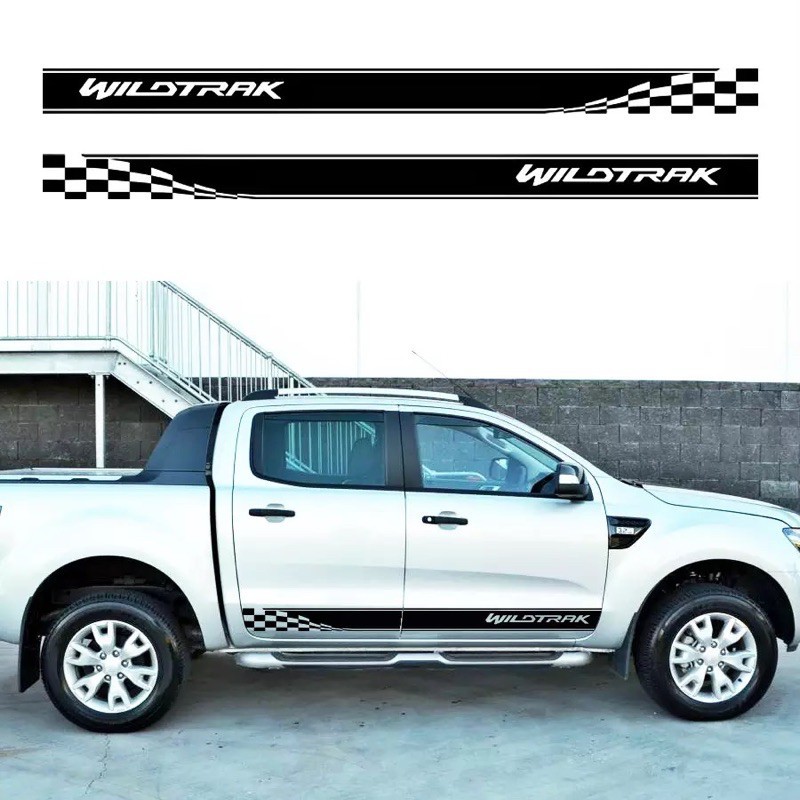 (Ready Stock)S291# 4x4 Wildtrak Car Body Side Stripe vinyl decal Sticker