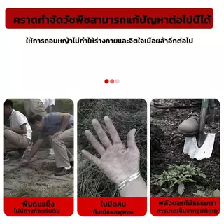 ThaiJoy เครื่องมือกำจัดวัชพืช คราดกำจัดวัชพืชสแตนเลสพร้อมที่จับยาง คราดกำจัดวัชพืช เครื่องมือปลูกพลั่วคู่มือคราดหญ้าคลายดินไถ Rooting ลบขุดการเกษตรเครื่องมือมือ ฟัน 11 แบบพกพา สำหรับบ้านและสวน