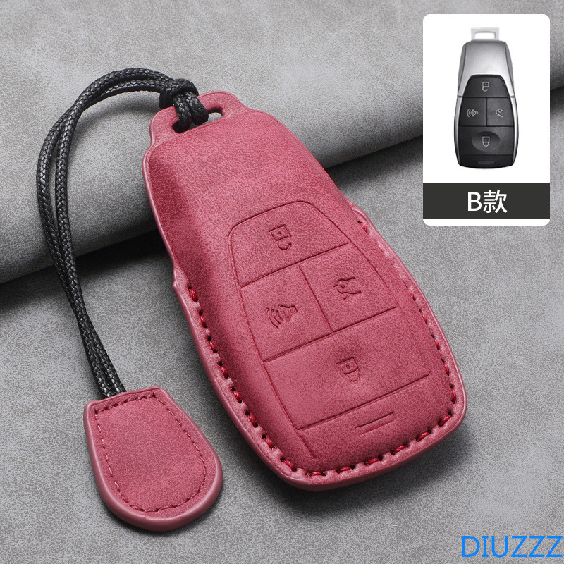 หนังกุญแจรถสําหรับ Baic x55 x35 x75 ii evo 5 ปักกิ่ง bj80 u7 x7 bj40 ป้องกันพวงกุญแจพวงกุญแจรถอุปกรณ