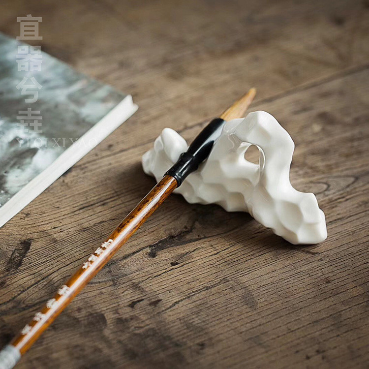 ที่ใส่ปากกา ที่ใส่ปากกาเซรามิก mountain study four Pen Pen Pen Seeds Changan Cha House Houseive Tagl