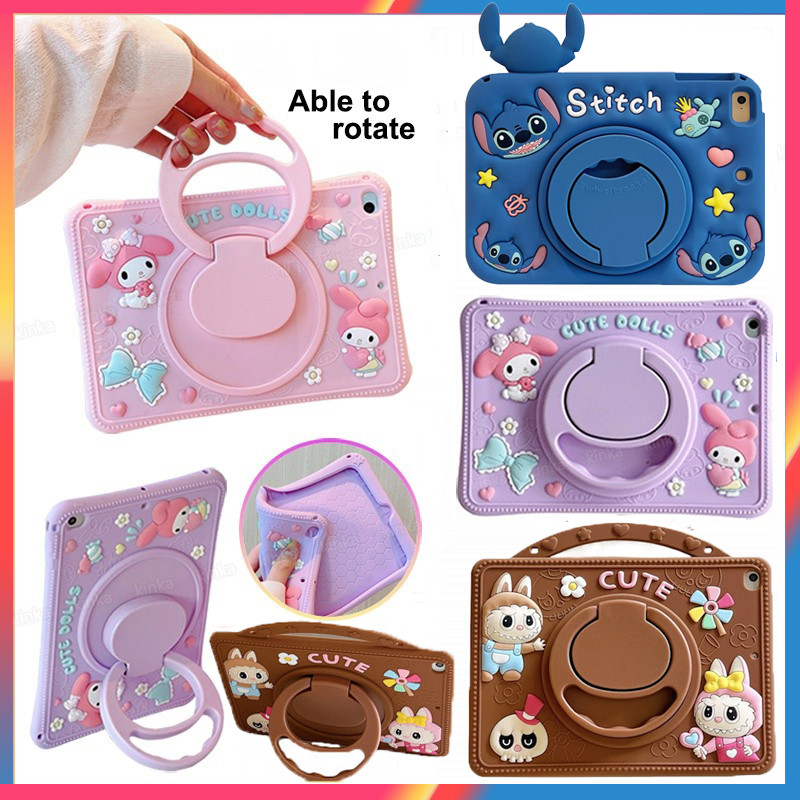 สําหรับ Infinix Xpad 20 X Pad 20 Pro 12 "2025 ปลอกแท็บเล็ต 360 องศาหมุน 3D น่ารักการ์ตูนกันกระแทกกรณ