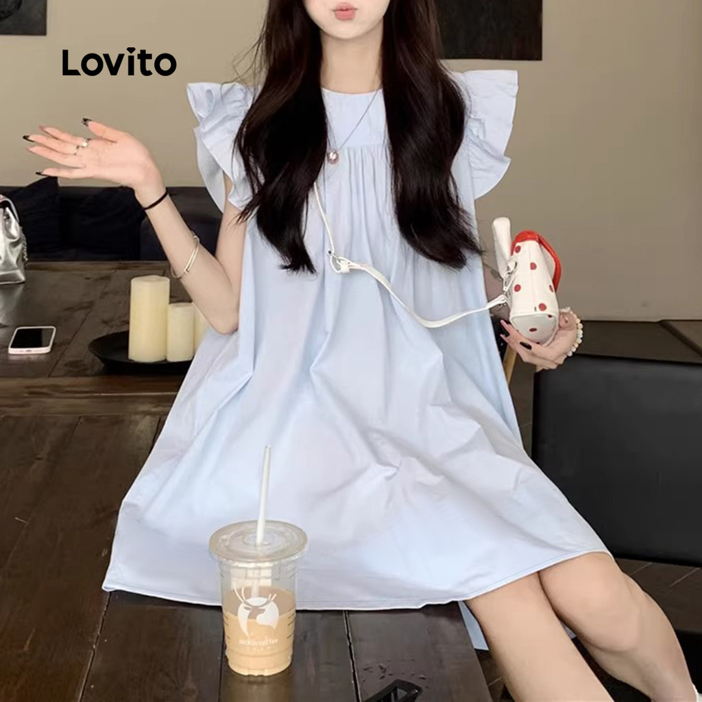 Lovito ชุดเดรสลําลอง